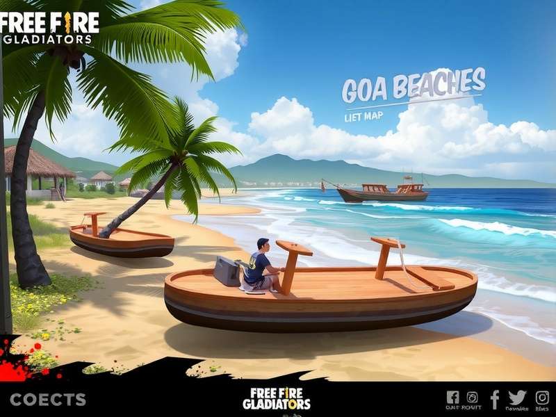 Free Fire Gladiators - Upcoming Goa Beaches Map Concept art of upcoming Goa Beaches map in Free Fire Gladiators