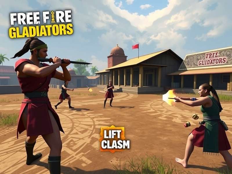 Free Fire Gladiators - Intense Combat Gameplay Free Fire Gladiators gameplay showing combat in an Indian village setting